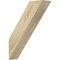 Ekena Millwork 4"W x 14"D x 18"H Traditional Rough Sawn Knee Brace, Douglas Fir BRC04X14X18TRA00RDF - alternate 1
